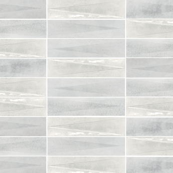 Barret - 2.36in x 9.7in - Silver Décor  - Glossy