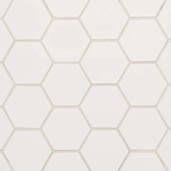 Hedron Flat - 4In X 5In - Hexagon - Fog - Glossy